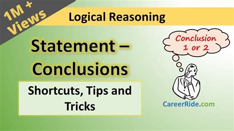 career ride reasoning|Statement and Conclusion .